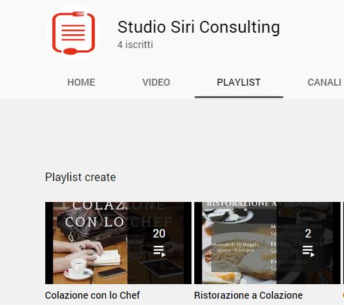 Colazione con lo Chef su Youtube